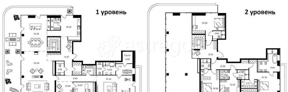 Многокомнатная квартира, 416.9 м2, 19/20 эт. Москва - изображение 1