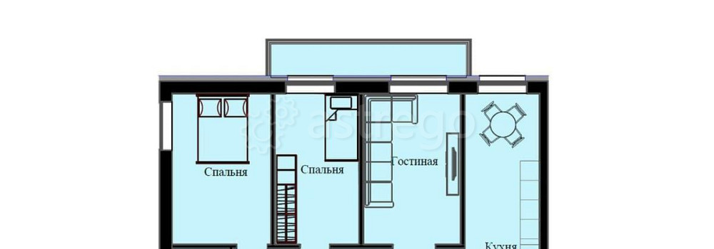 3-комн. квартира, 83.08 м2, 2/10 эт. Красноярск - изображение 1