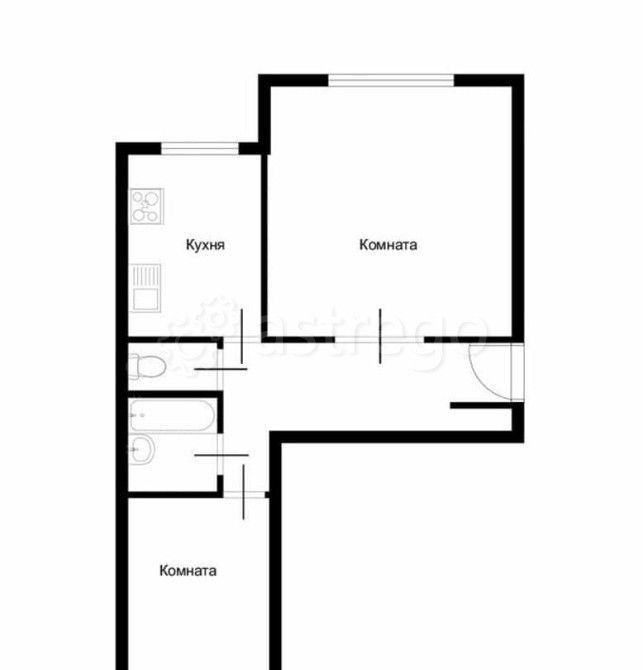 2-комн. квартира, 60 м2, 17/17 эт. Москва - изображение 6