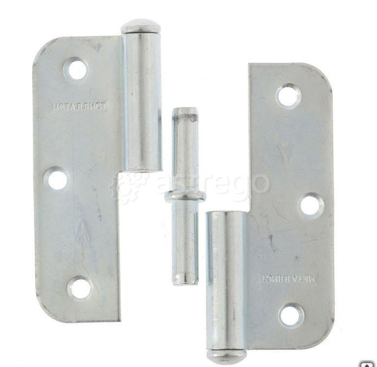Петля накладная ПН1-85 левая, цинк, 4 шт, (Металлист) Россия Новосибирск - изображение 1
