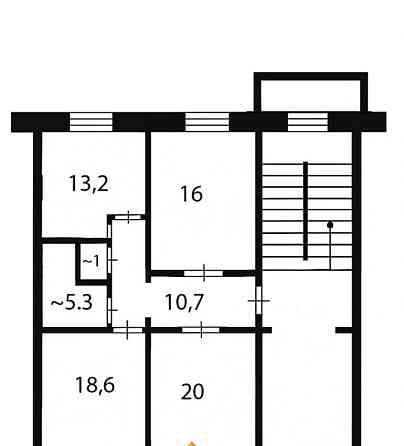 4-комн. квартира, 84.8 м2, 1/5 эт. Балашиха