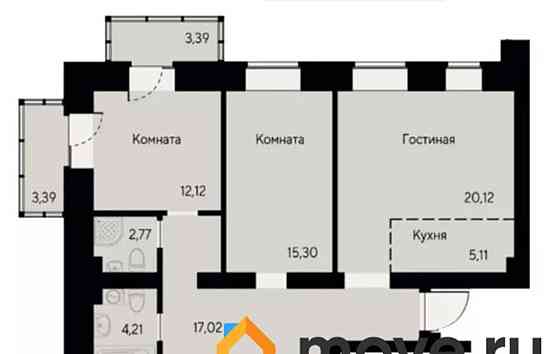 4-комн. квартира, 89 м2, 4/8 эт. Красноярск