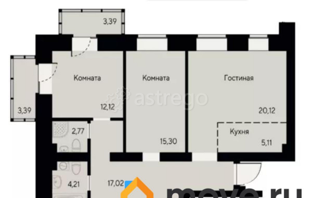 4-комн. квартира, 89 м2, 4/8 эт. Красноярск - изображение 1