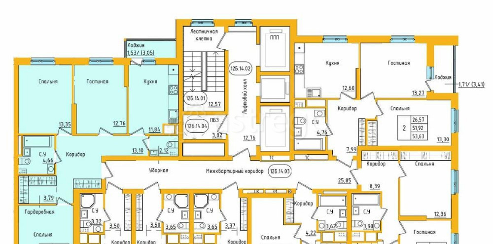 3-комн. квартира, 78.93 м2, 8/27 эт. Уфа - изображение 5