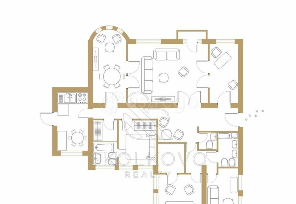 6-комн. квартира, 350 м2, 5/6 эт. Москва - изображение 7