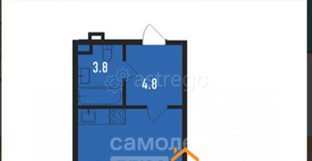 Студия, 34.5 м2, 10/17 эт. Ивантеевка - изображение 1