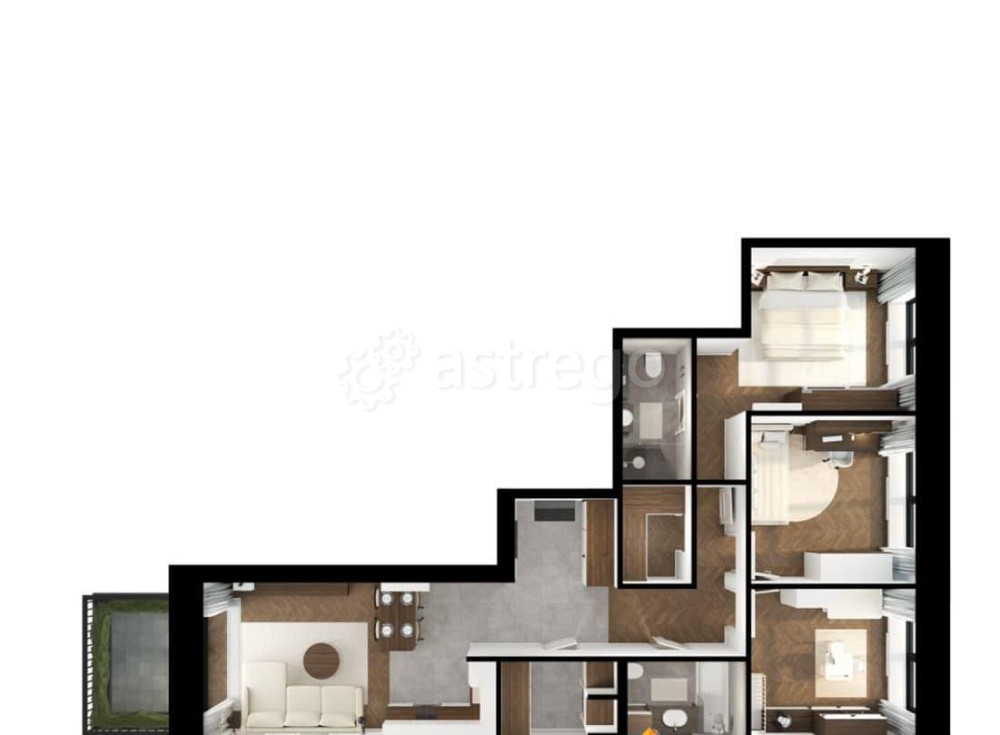 3-комн. квартира, 89.1 м2, 1/7 эт. Санкт-Петербург - изображение 2
