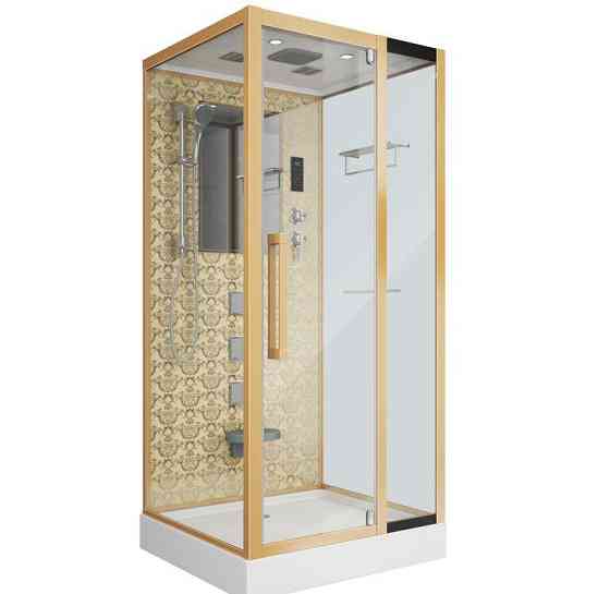 Душевая кабина NG-7714G 1000x900х2150 низкий поддон стенки ЗОЛОТО 5 мест Niagara Москва