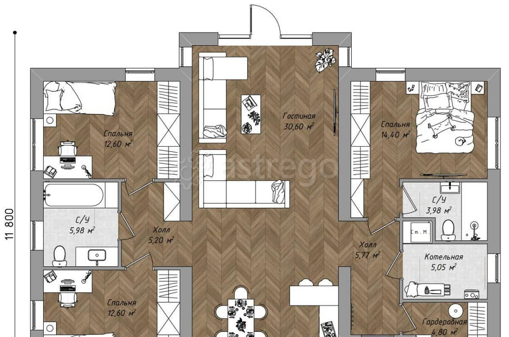 Дом, 121 м2, 6 соток, 1 эт. Истра - изображение 2