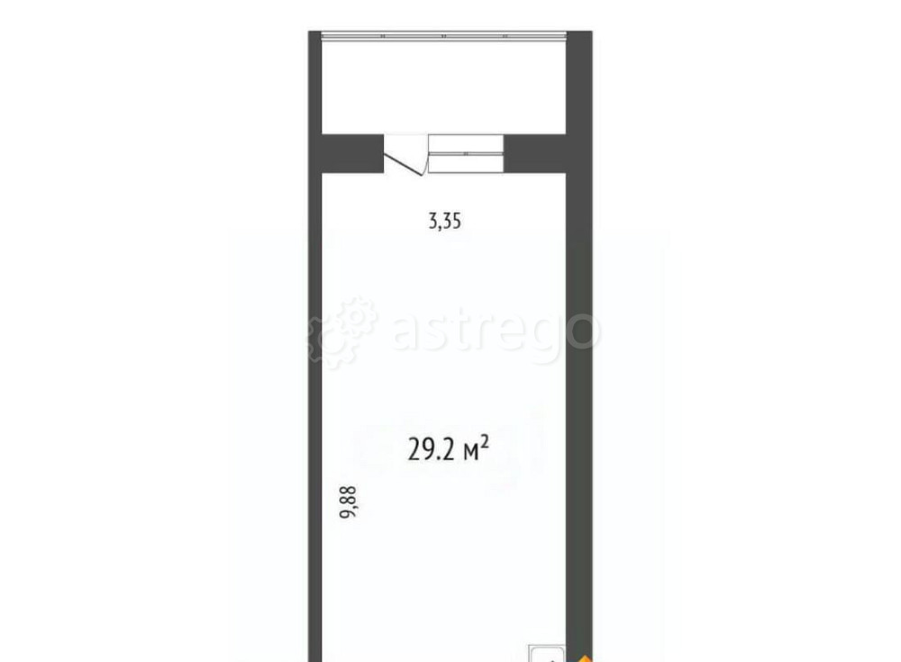 Студия, 34.4 м2, 10/18 эт. Красноярск - изображение 2