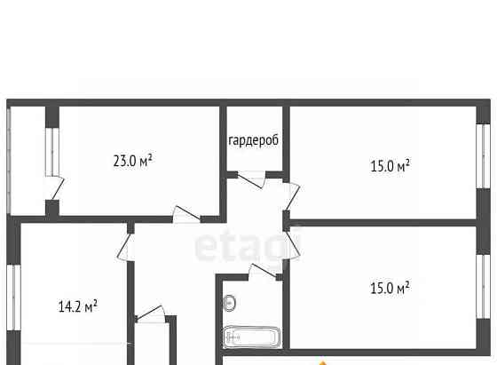 3-комн. квартира, 93.1 м2, 1/5 эт. Котлас