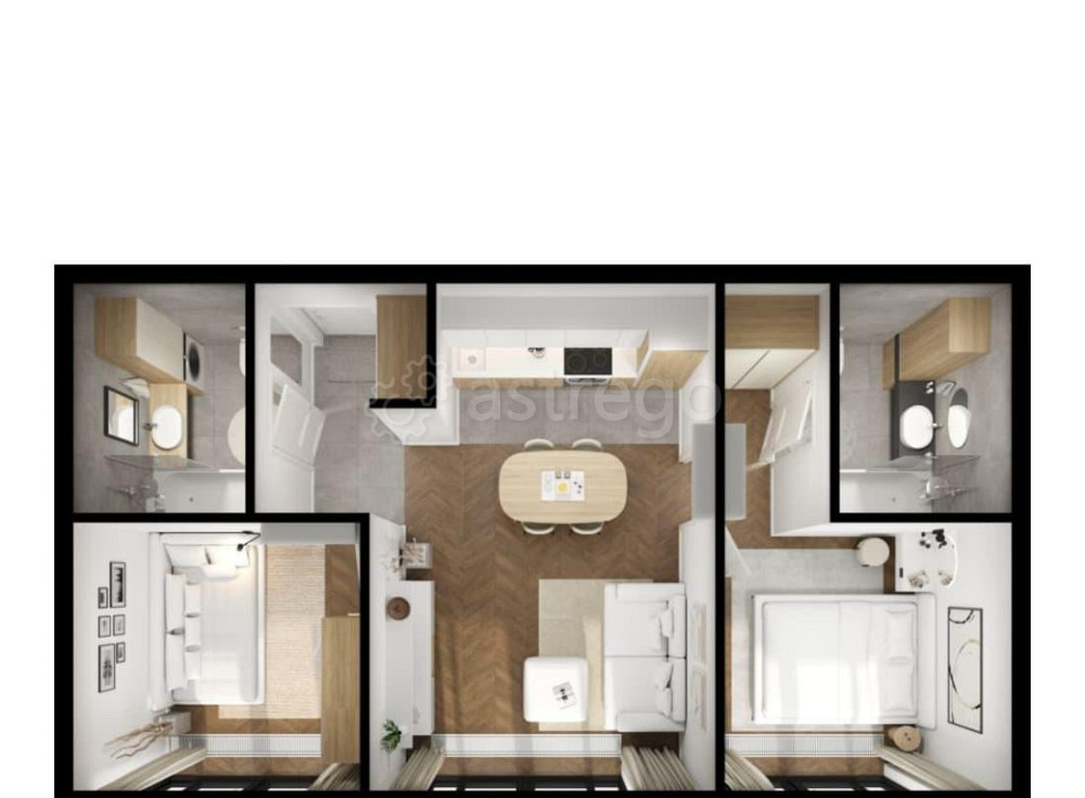 2-комн. квартира, 54 м2, 9/9 эт. Санкт-Петербург - изображение 2