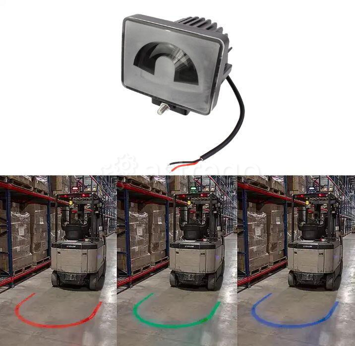 Фара светодиодная LED (LED U lamp blue) (синяя дуга) (20W/10-80V DC) (#U5) Одинцово - изображение 1