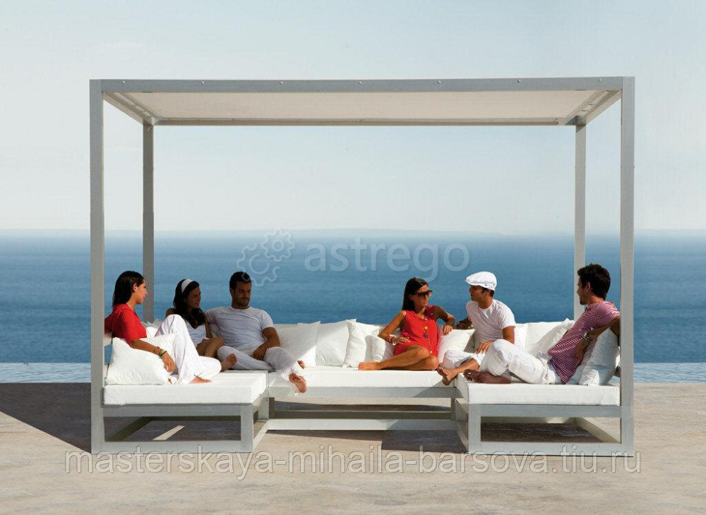 Садовая софа/беседка ГОРИЗОНТ 3500х2500х2400 мм Мастерская Михаила Барсова Новотитаровская - изображение 1
