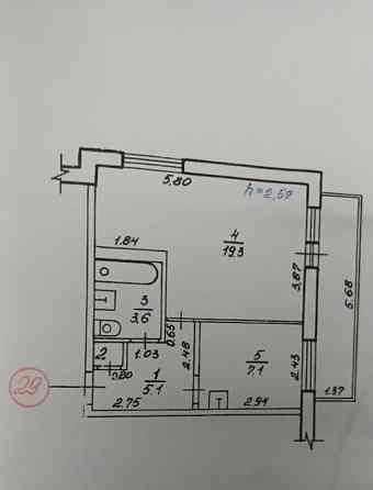 1-комн. квартира, 35 м2, 8/9 эт. Зеленогорск