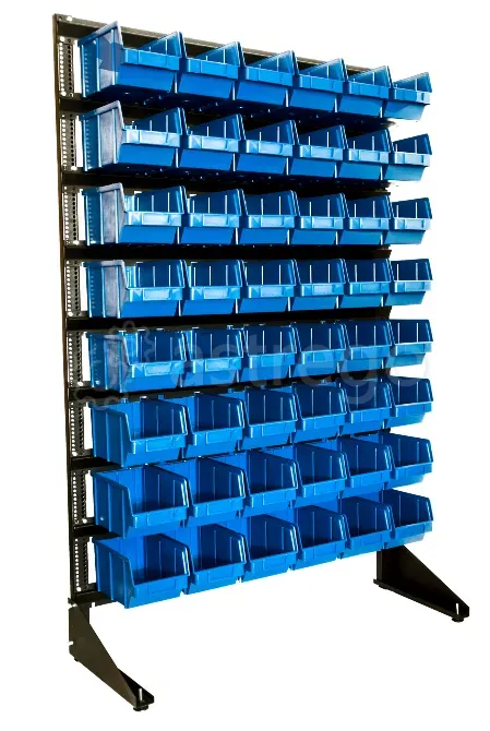 Стеллаж с пластиковыми ящиками для хранения метизов Новосибирск - изображение 1