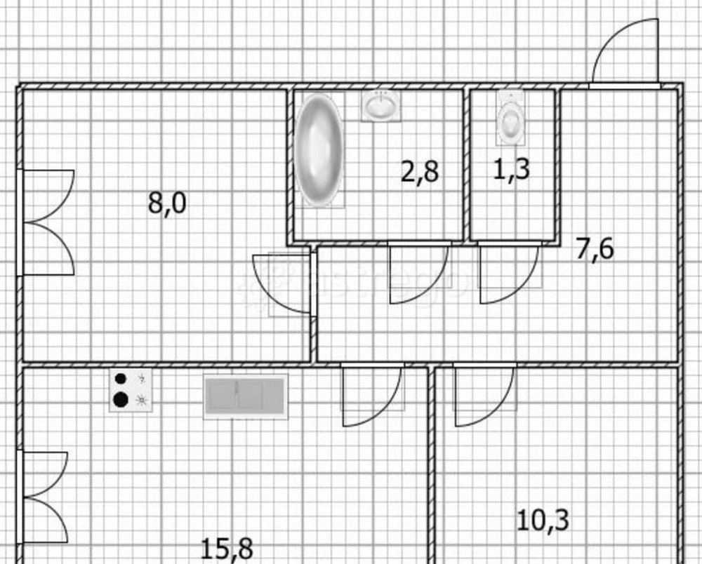 3-комн. квартира, 53.4 м2, 11/25 эт. Уфа - изображение 4