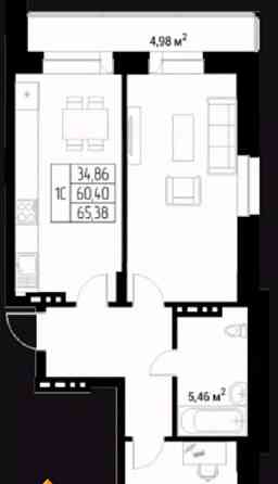 Студия, 70.34 м2, 8/9 эт. Горно-Алтайск
