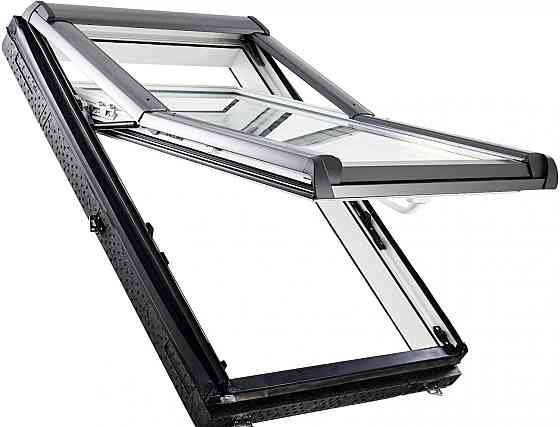 Окно мансардное пластиковое Roto Designo R79 K200. Ручка снизу. Двухкамерное. ThermoBlock WD. Ижевск