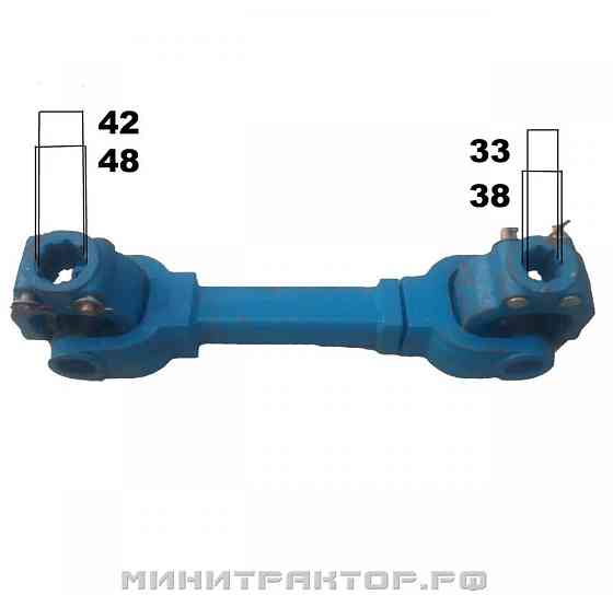 Вал карданный 8х8 шлицов, 700 мм, квадрат, крестовина 39х118 (80-150л.с) фрезы 180/220/240 усиленный Новосибирск