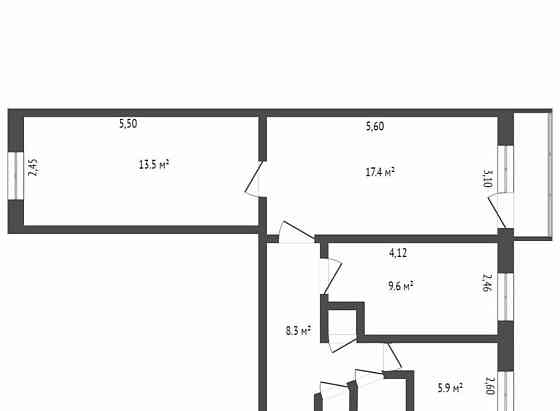 3-комн. квартира, 59.7 м2, 2/5 эт. Стерлитамак