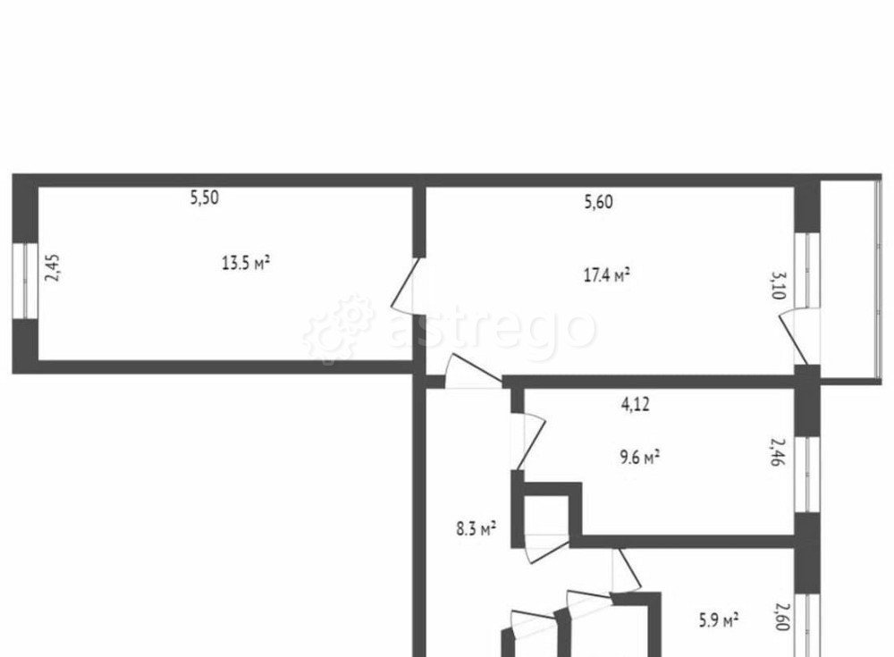 3-комн. квартира, 59.7 м2, 2/5 эт. Стерлитамак - изображение 1