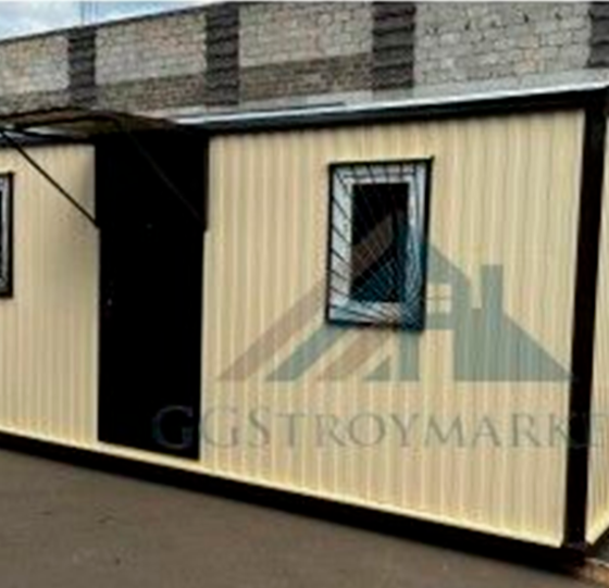 Бытовка дачная БК-03 распашонка 6.0х2.4 м с отделкой МДФ GGStroyMarket, Россия Москва