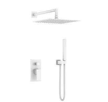 Душевой комплект BOHEME Qubic 474-3-MW White Matt Новосибирск