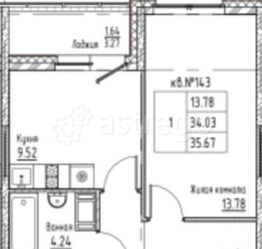 1-комн. квартира, 34.1 м2, 10/14 эт. Санкт-Петербург - изображение 6