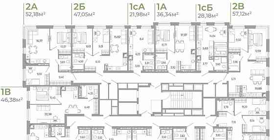 1-комн. квартира, 35.36 м2, 17/18 эт. Астрахань