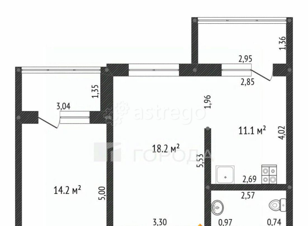 Комната, 12.8 м2, 8/9 эт. Барнаул - изображение 2