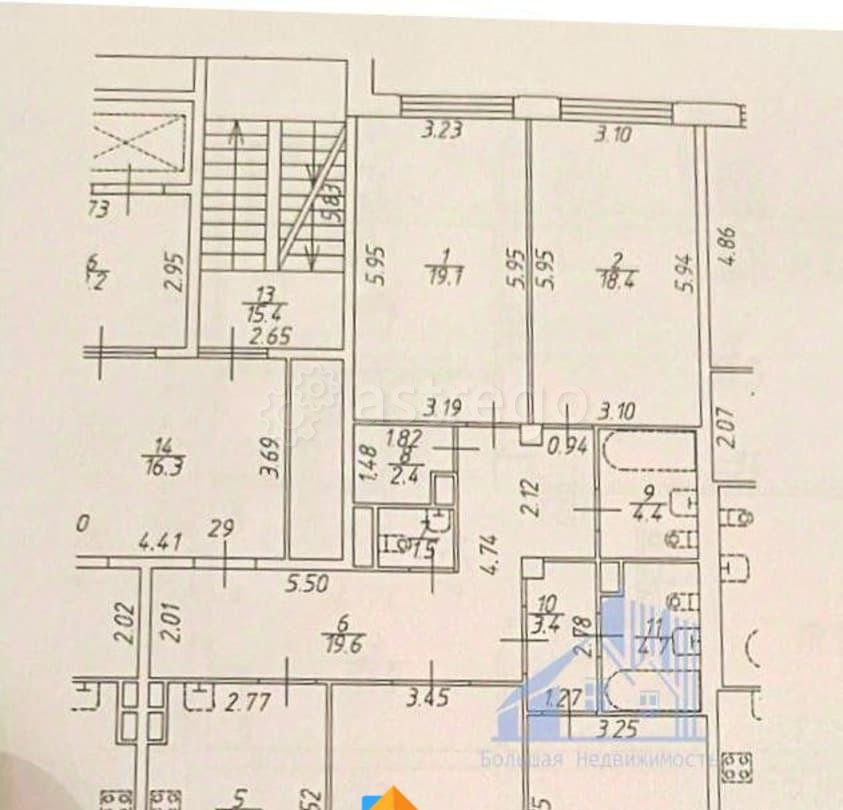 4-комн. квартира, 127.9 м2, 3/7 эт. Санкт-Петербург - изображение 4