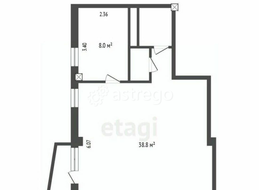 Офис, 53.5 м2 Белгород - изображение 2