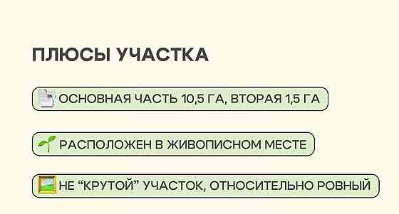 Земельный участок, 11.78 га Алтайское