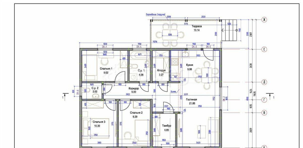 Коттедж, 95 м2, 6 соток, 1 эт. Емельяново - изображение 1