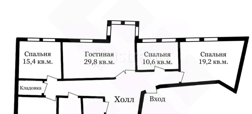 4-комн. квартира, 127 м2, 3/4 эт. Москва - изображение 3