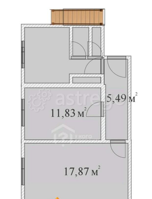 Комната, 33.9 м2, 1/9 эт. Санкт-Петербург - изображение 3