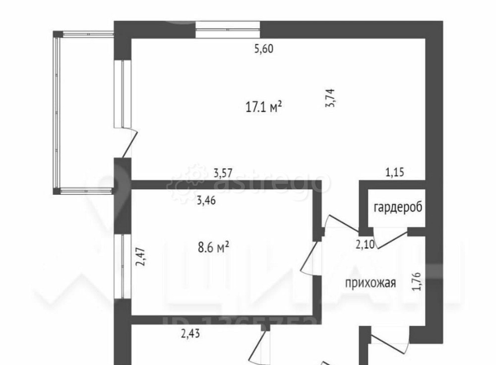 2-комн. квартира, 41 м2, 3/5 эт. Красноярск - изображение 4