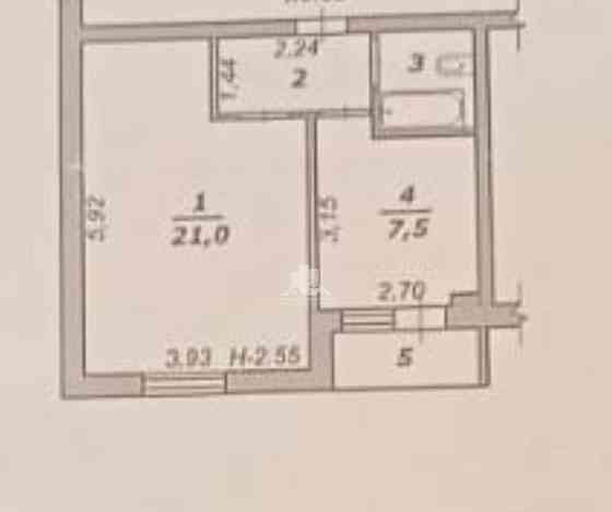 1-комн. квартира, 36 м2, 4/5 эт. Разумное