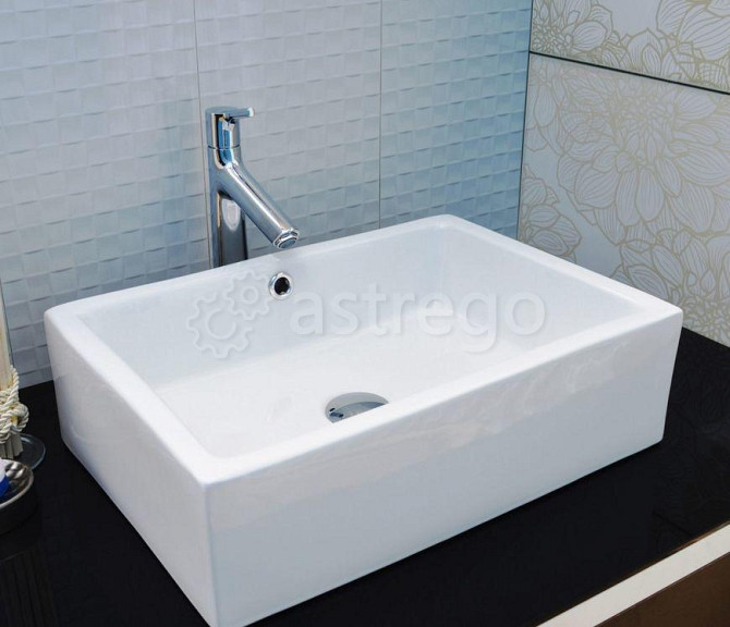 Раковина на столешницу Cerama LUX 9129 (51х35,5х15) Красноярск - изображение 1