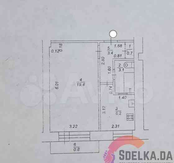 1-комн. квартира, 33.6 м2, 4/9 эт. Нефтекамск