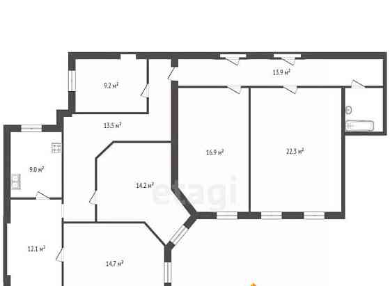 5-комн. квартира, 130.6 м2, 2/5 эт. Санкт-Петербург
