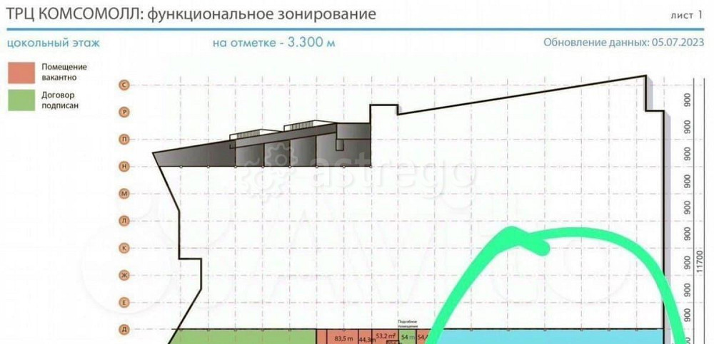 Торговое помещение, 1359 м2 Красноярск - изображение 1