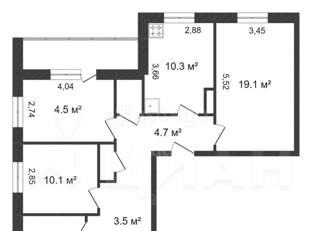 4-комн. квартира, 81.8 м2, 1/9 эт. Бийск - изображение 4