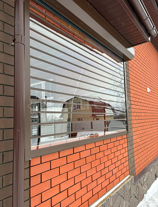 Рольставни прозрачные из монолитного поликарбоната 2400х1200 мм Пенза - изображение 1