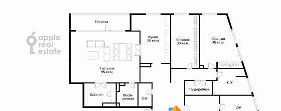 5-комн. квартира, 250 м2, 3/8 эт. Москва