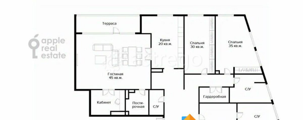 5-комн. квартира, 250 м2, 3/8 эт. Москва - изображение 2