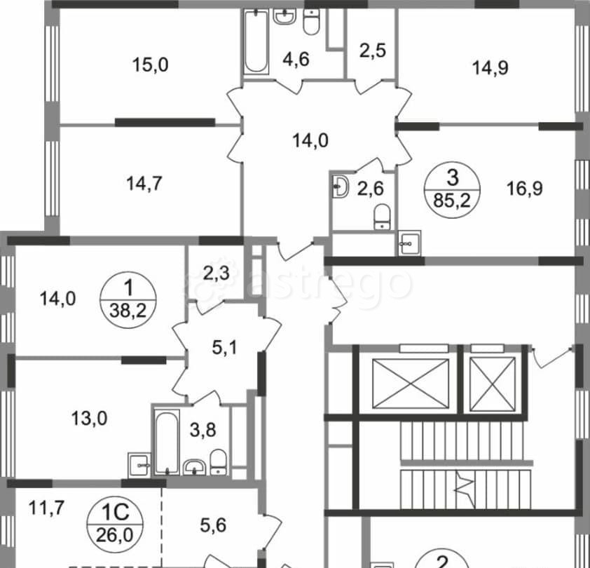 Студия, 26 м2, 12/17 эт. Москва - изображение 4