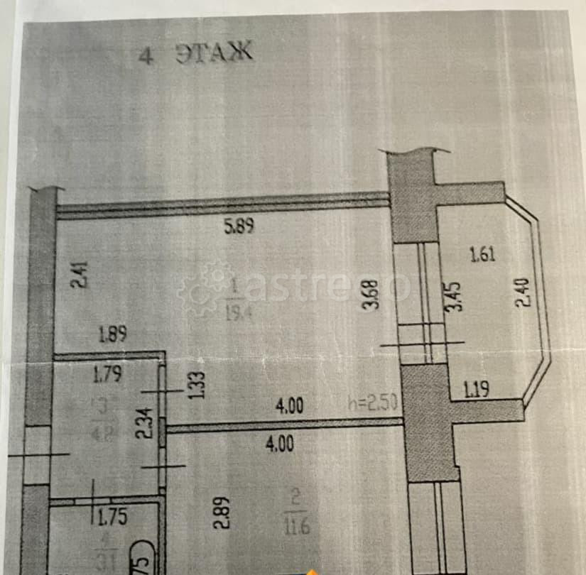 1-комн. квартира, 38.3 м2, 4/6 эт. Барнаул - изображение 6