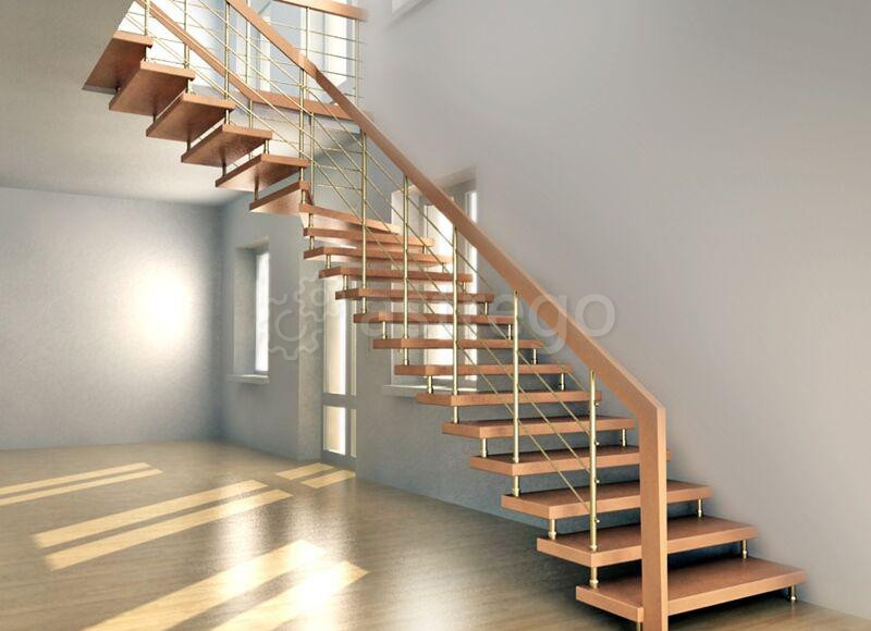 Лестницы на больцах металлические в дом Краснодар - изображение 1